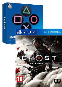 Ghost of Tsushima AT uncut + Playstation Icon - Metall  4er Untersetzer Set (Promo Aktion) (PS4)